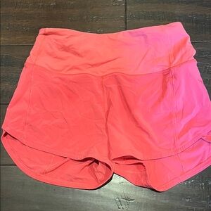 Lululemon pink athletic shorts